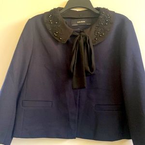 Zara Jacket Navy, can be dressed up or casual look. New without tags. Fits L
